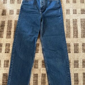 Universal Thread Dark Blue Straight Jeans Highest Rise